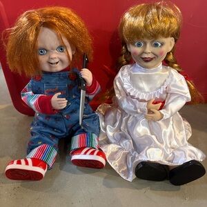🔪 Horror Doll Set – Chucky & Annabelle Style Dolls